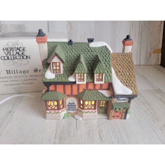 Dept 56 55859 Ruth Marion Scotch woolens village accessory xmas - Picture 2 of 9